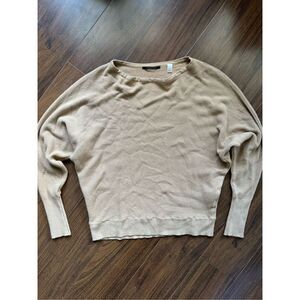 Tahari XL tan long sleeve dolman sweater